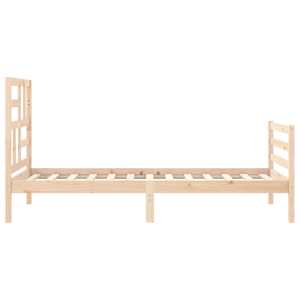 Rám postele s čelem 100 x 200 cm masivní dřevo - obrázek 7