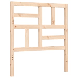 Rám postele s čelem 100 x 200 cm masivní dřevo - obrázek 9