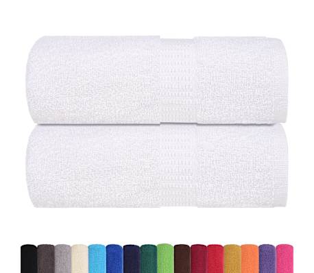 vidaXL Toallas de mano FROGN 2 uds blanco 30x30 cm 360 g/m²