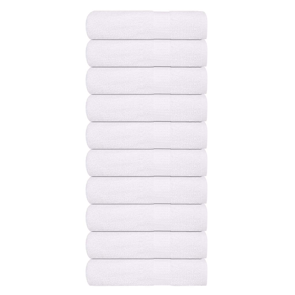 vidaXL Ručníky FROGN 10 ks bílé 50x100 cm 360 g/m²