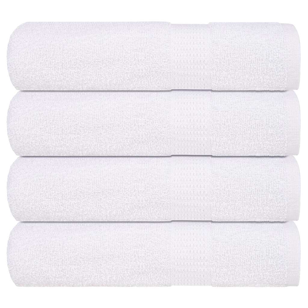vidaXL Ručníky do sprchy FROGN 4 ks bílé 70 x 140 cm 360 g/m²
