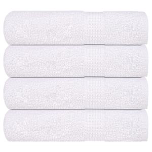 Brisače za tuširanje FROGN 4 kosi bele 70x140 cm 360 g/m²