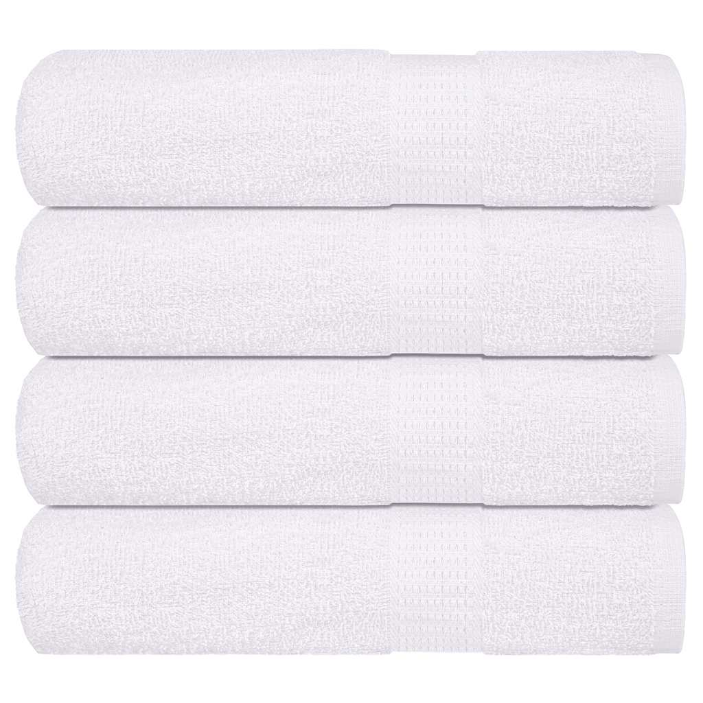 vidaXL Ručníky FROGN 4 ks bílé 100x150 cm 360 g/m²
