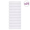 vidaXL vannitoar&auml;tikud FROGN 25 tk, valge, 100x150 cm, 360 g/m&sup2;