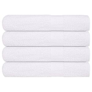 Savna brisače FROGN 4 kosi bele 80x200 cm 360 g/m²