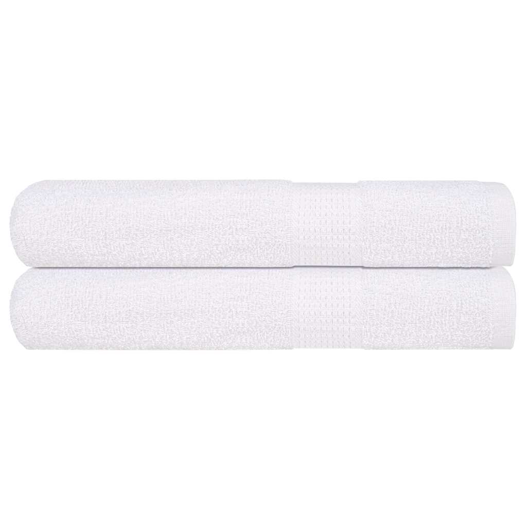 vidaXL Handdukar FROGN 2 st vit 100x200 cm 360 gsm