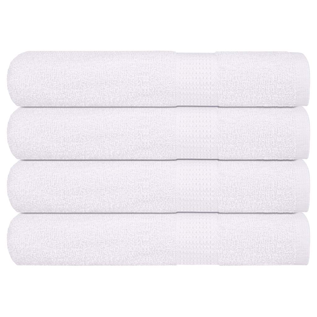 vidaXL Handdukar FROGN 4 st vit 100x200 cm 360 gsm