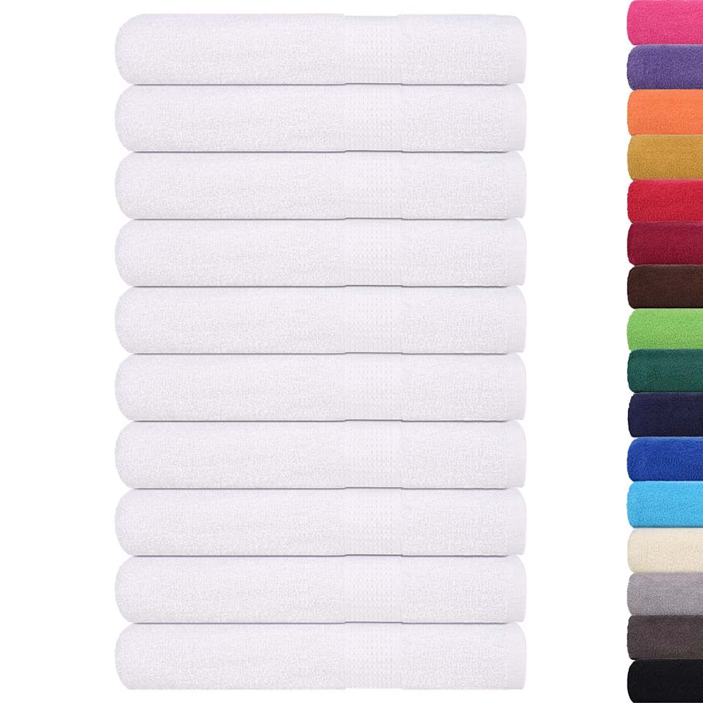vidaXL Uteráky 25 ks biela 100x200 cm 360 g/m2 100 % bavlna