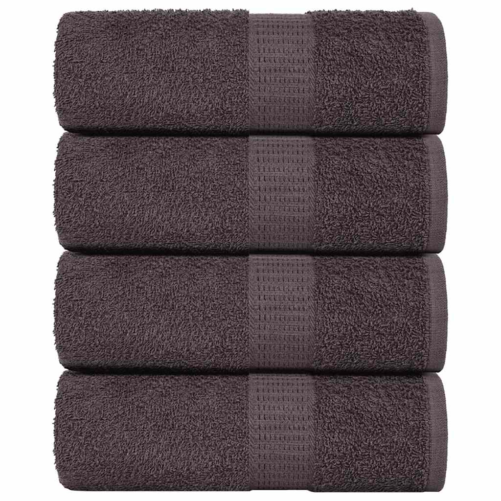 vidaXL Mycí žínky FROGN 4 ks antracitové 15x21 cm 360 g/m²