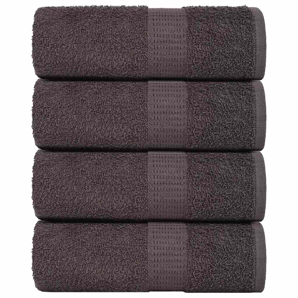 vidaXL Ručníky FROGN 4 ks antracitové 30x30 cm 360 g/m²