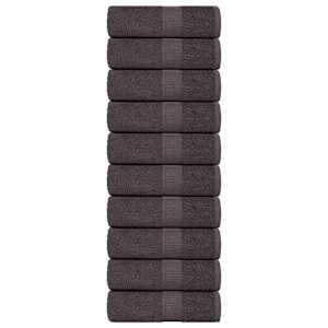 Brisače za umivanje FROGN 10 kosov antracitne 30x30 cm 360 g/m²