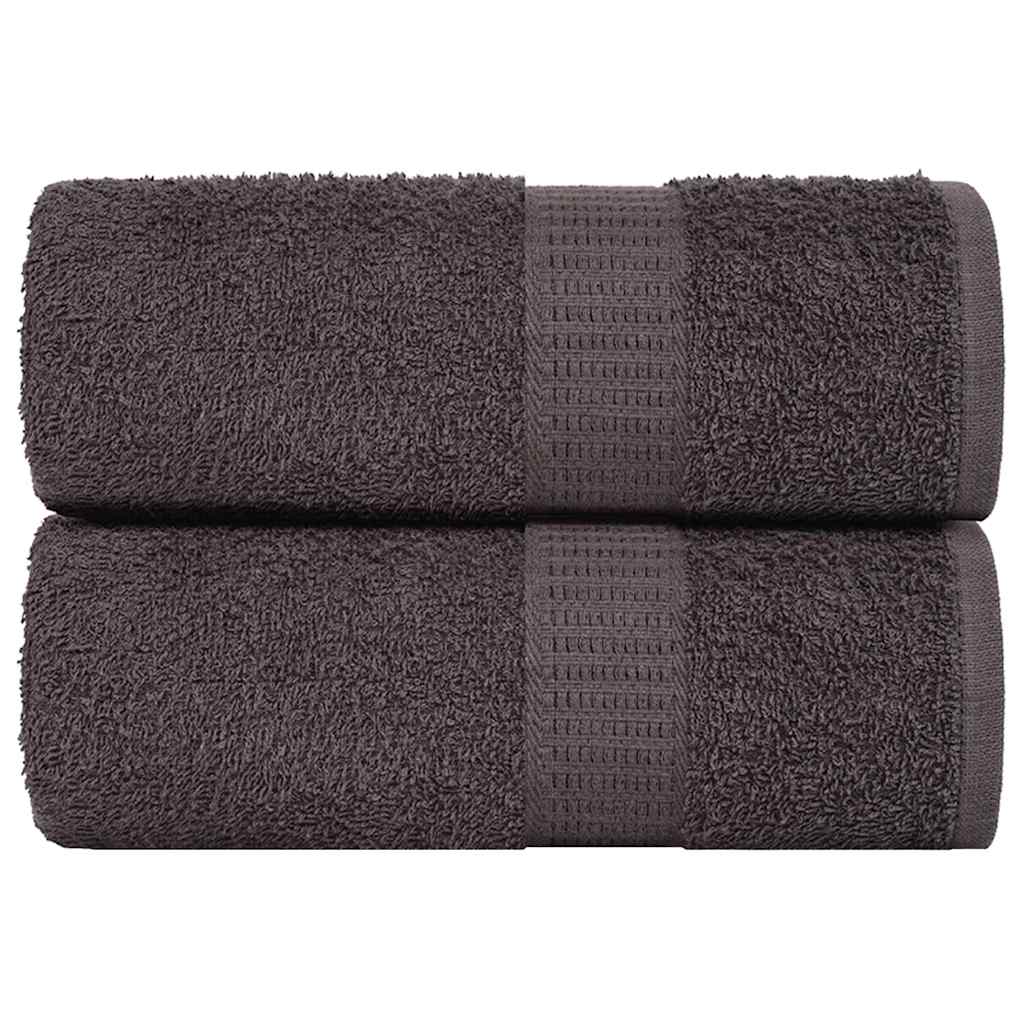 vidaXL Ručníky pro hosty FROGN 2 ks antracitové 30x50 cm 360 g/m²