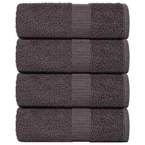 Brisače za goste FROGN 4 kosi antracitne 30x50 cm 360 g/m²
