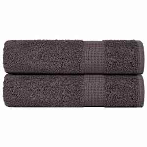 Brisače za roke FROGN 2 kosa antracitne 50x100 cm 360 g/m²
