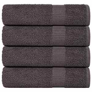 Brisače za roke FROGN 4 kosi antracitne 50x100 cm 360 g/m²