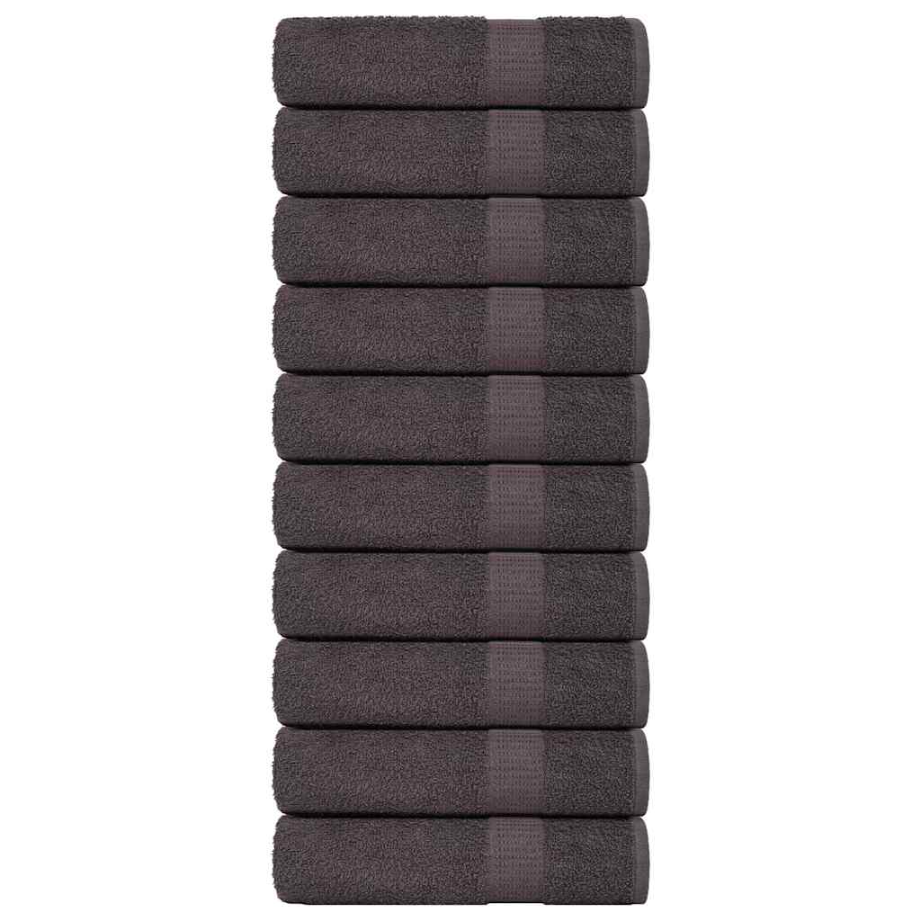 vidaXL Handdukar FROGN 10 st antracit 50x100 cm 360 gsm