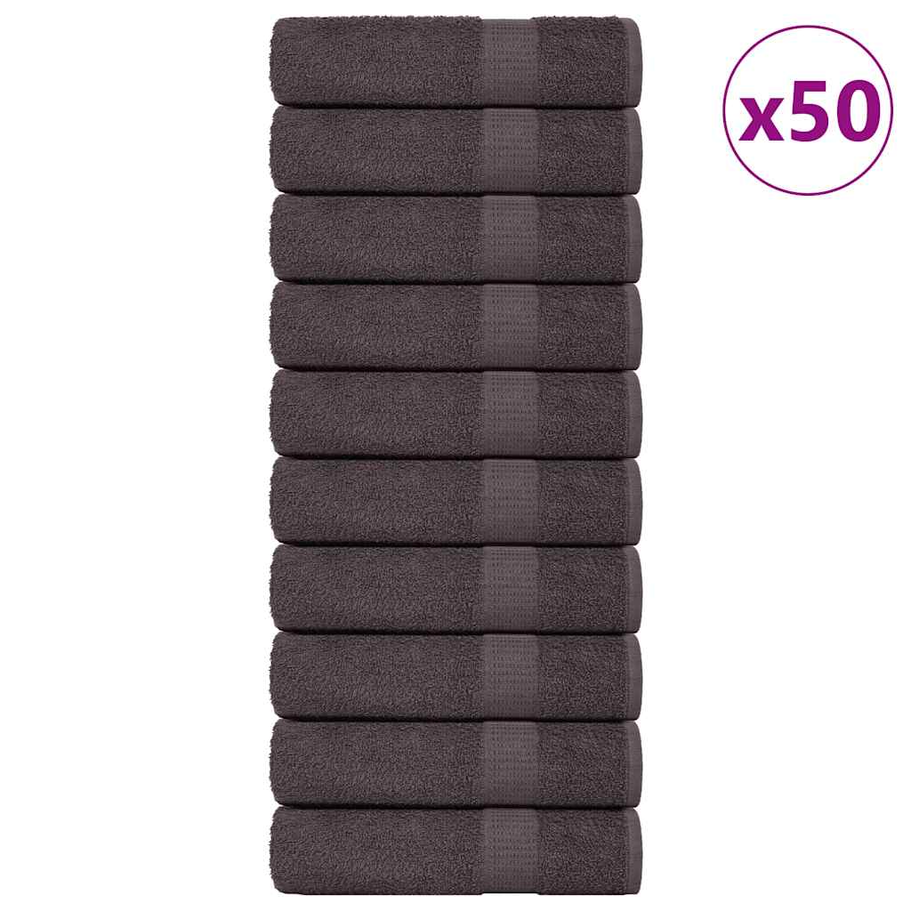 vidaXL Prosoape de mână 50 buc Antracit 50x100 cm 360 g/m² 100% bumbac