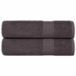 Brisače za tuširanje FROGN 2 kosa antracitne 70x140 cm 360 g/m²