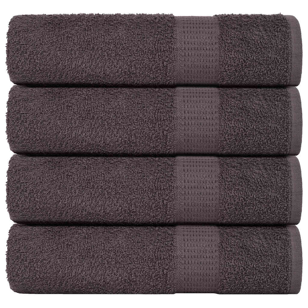 vidaXL Ručníky do sprchy FROGN 4 ks antracitové 70x140 cm 360 g/m²
