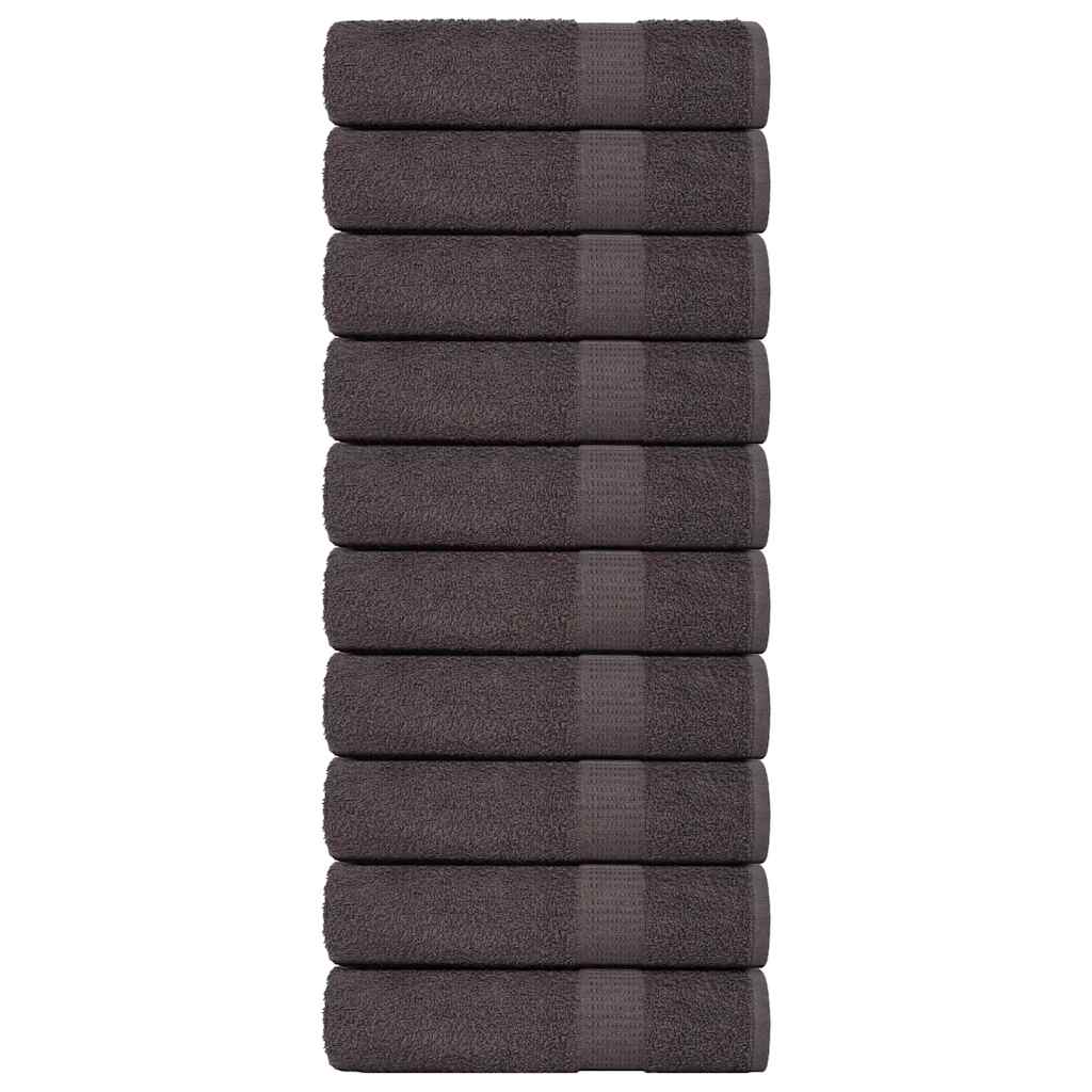 vidaXL Ručníky do sprchy FROGN 10 ks antracitové 70x140 cm 360 g/m²