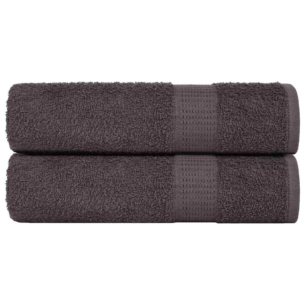 vidaXL Ručníky FROGN 2 ks antracitové 100x150 cm 360 g/m²