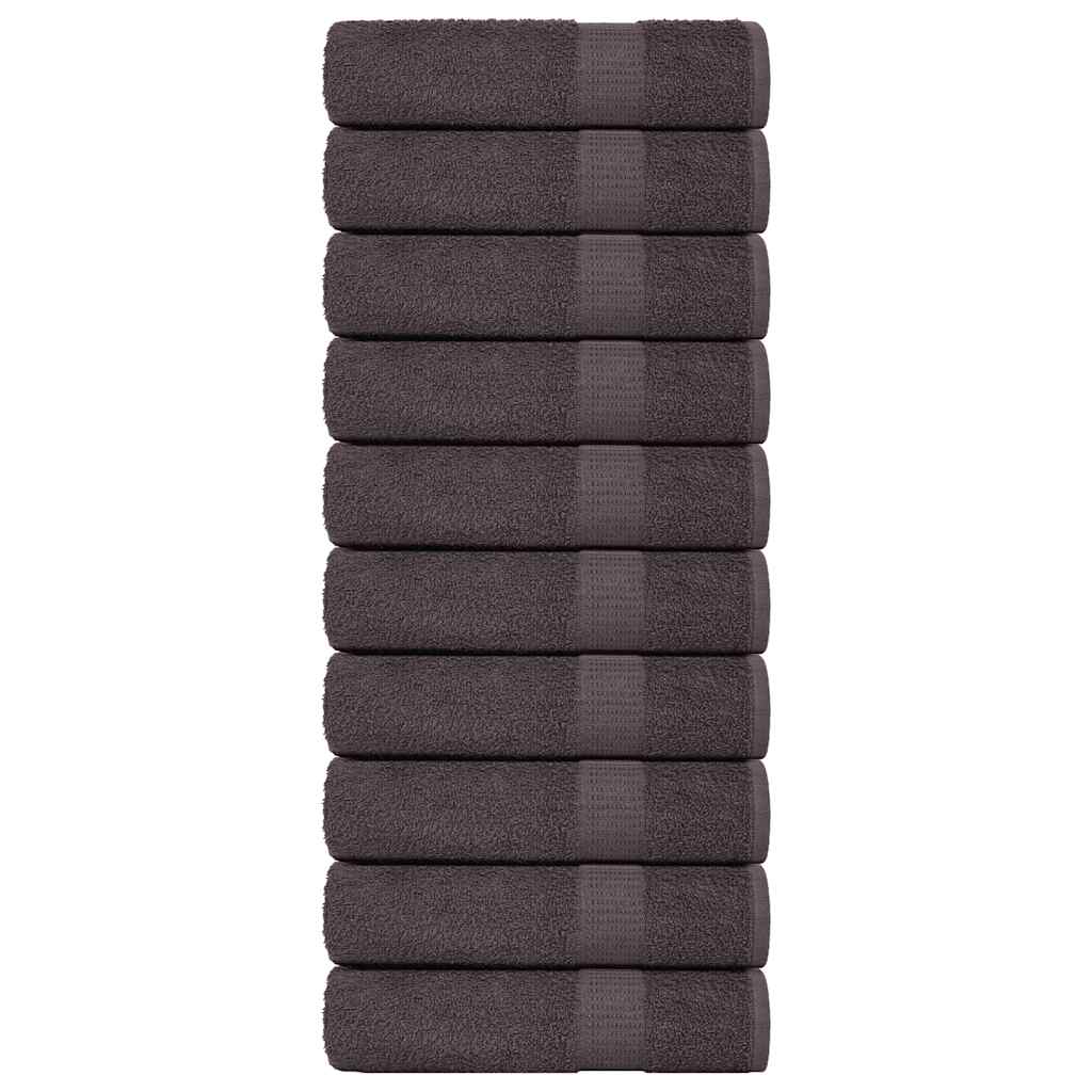 vidaXL Ručníky FROGN 10 ks antracitové 100x150 cm 360 g/m²