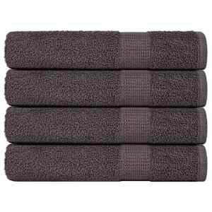 Saunové osušky FROGN 4 ks antracitové 80x200 cm 360 g/m² - obrázek 1