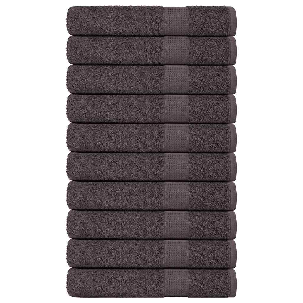 vidaXL Saunové osušky FROGN 10 ks antracitové 80x200 cm 360 g/m²