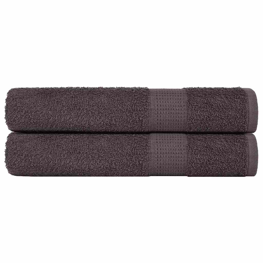 vidaXL Handdukar FROGN 2 st antracit 100x200 cm 360 gsm