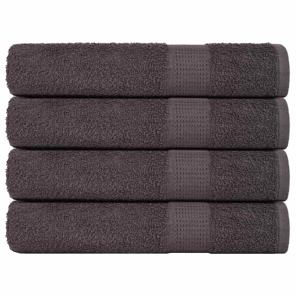 vidaXL Handdukar FROGN 4 st antracit 100x200 cm 360 gsm