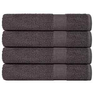 Brisače FROGN 4 kosi antracit 100x200 cm 360 g/m²