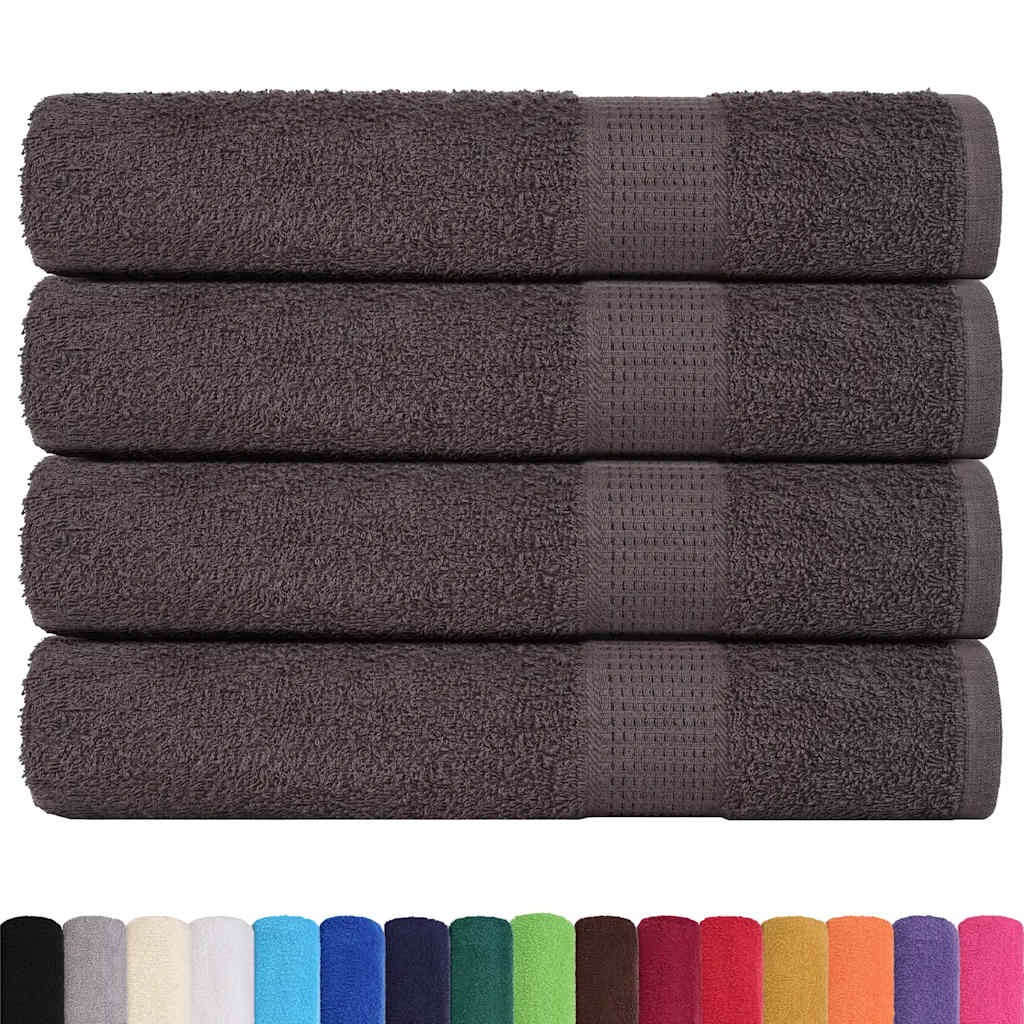 vidaXL Uteráky 4 ks antracitový 100x200 cm 360 g/m2 100 % bavlna