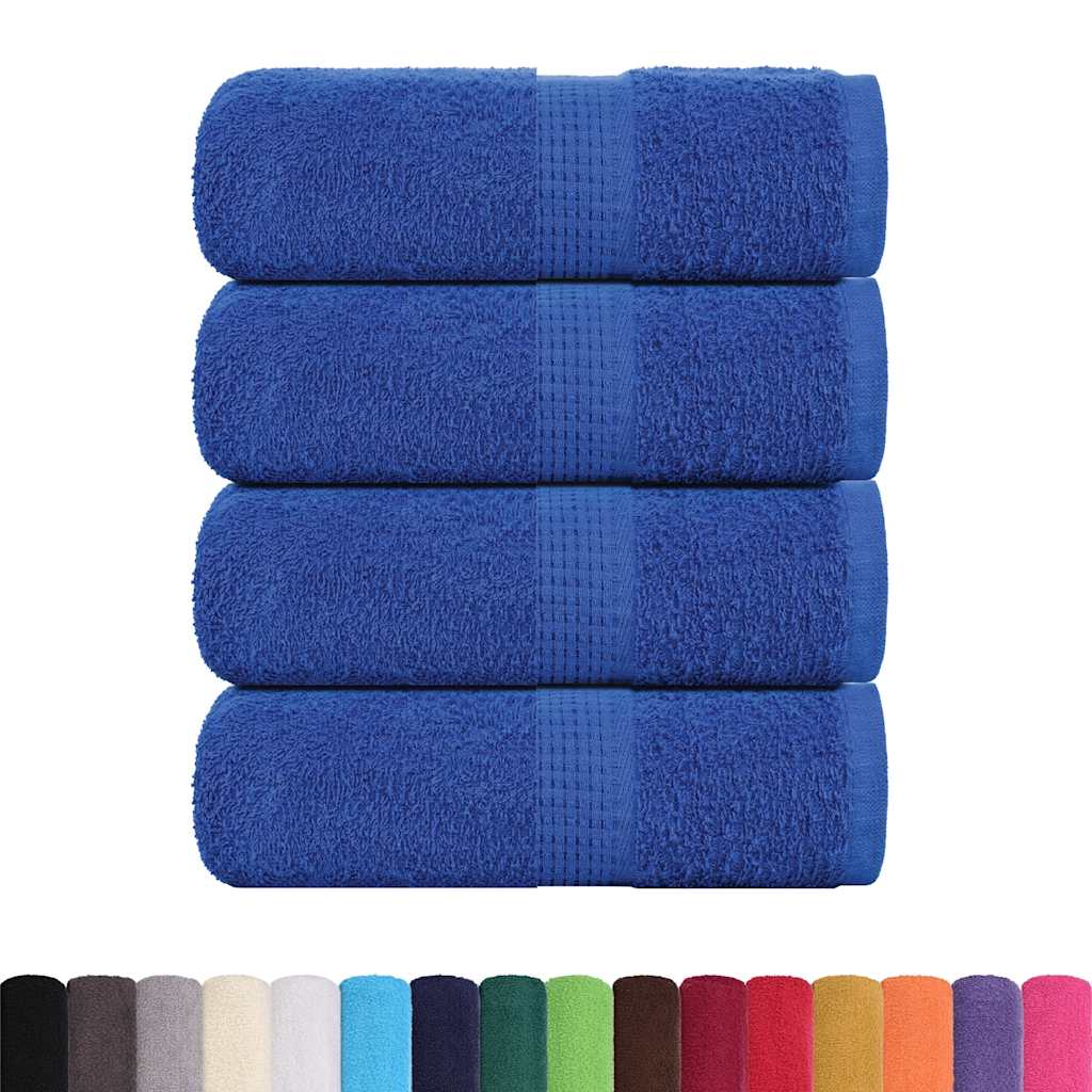 vidaXL Zeepdoekjes 4 st 30x30 cm 360 g/m² 100% katoen blauw