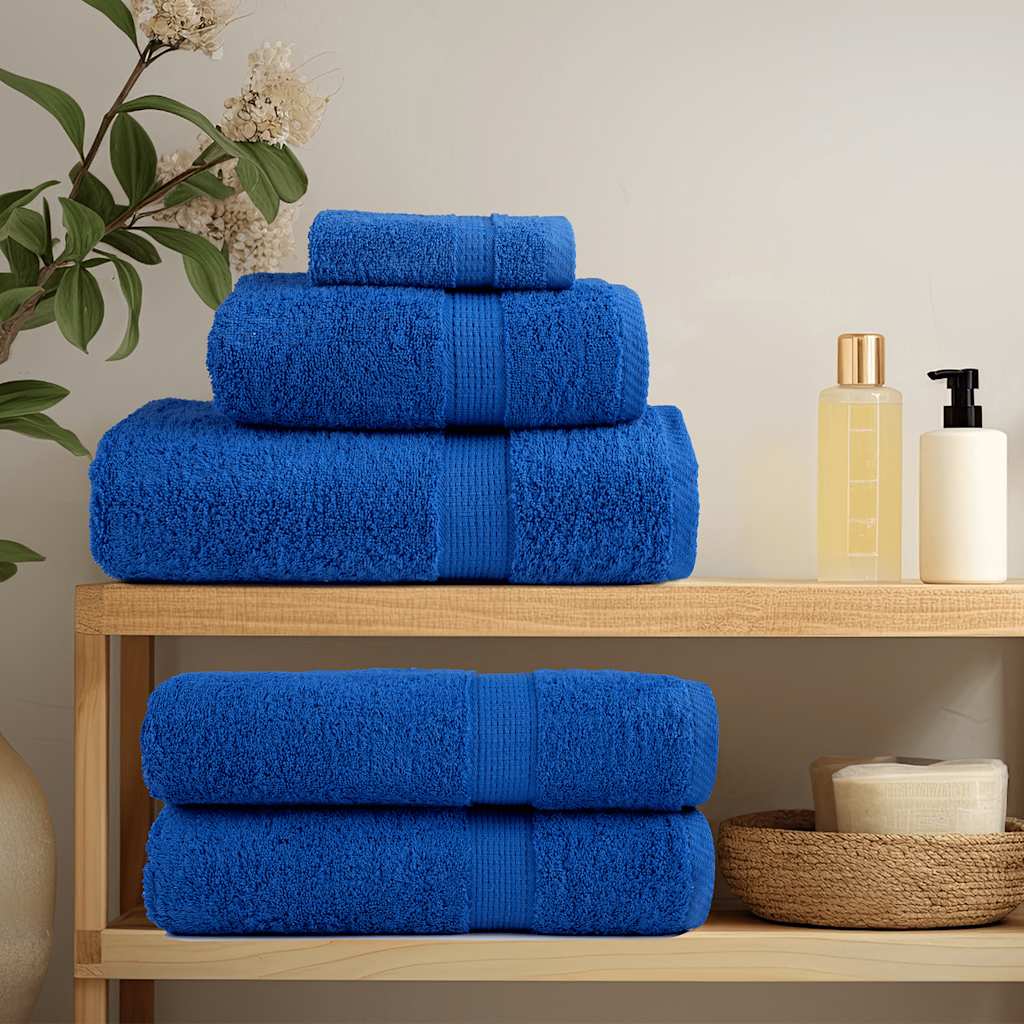Thumbnail - vidaXL Seiftücher 10 Stk. Blau 30x30 cm 360 g/m² 100% Baumwolle