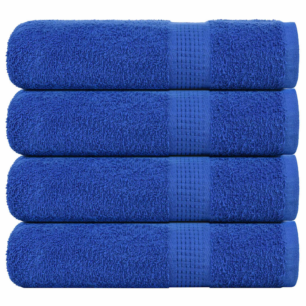 vidaXL Prosoape de mână 4 buc Albastru 50x100 cm 360 g/m² 100% bumbac