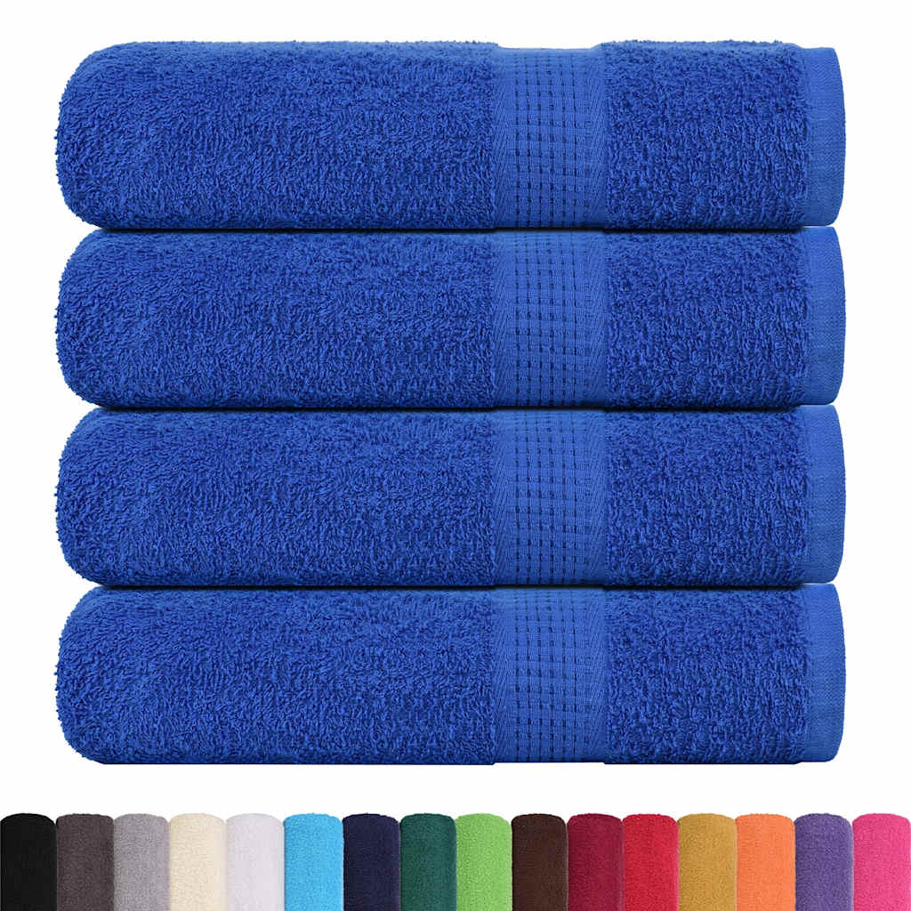 vidaXL Badhanddoeken 4 st 100x150 cm 360 g/m² 100% katoen blauw afbeelding
