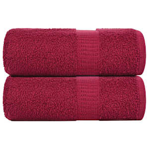vidaXL pesur&auml;tikud KONNA 2 tk bordoopunane 30 x 30 cm 360 g/m&sup2;