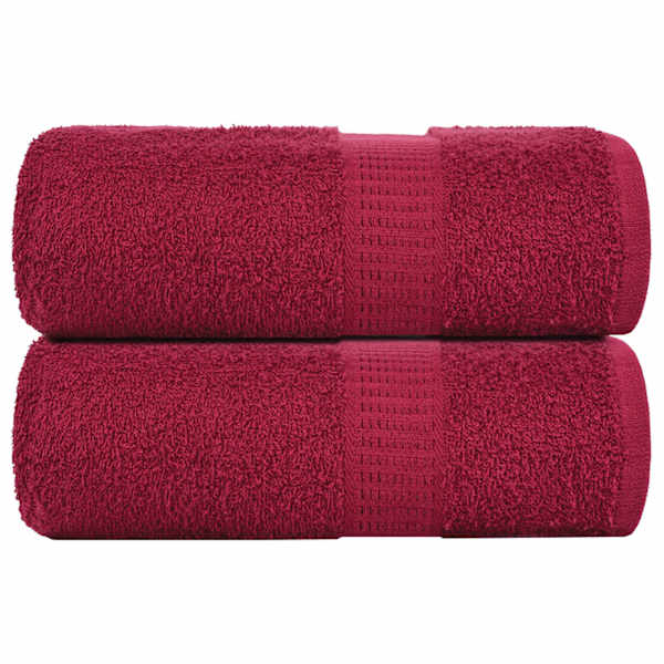 vidaXL pesur&auml;tikud KONNA 2 tk bordoopunane 30 x 30 cm 360 g/m&sup2;