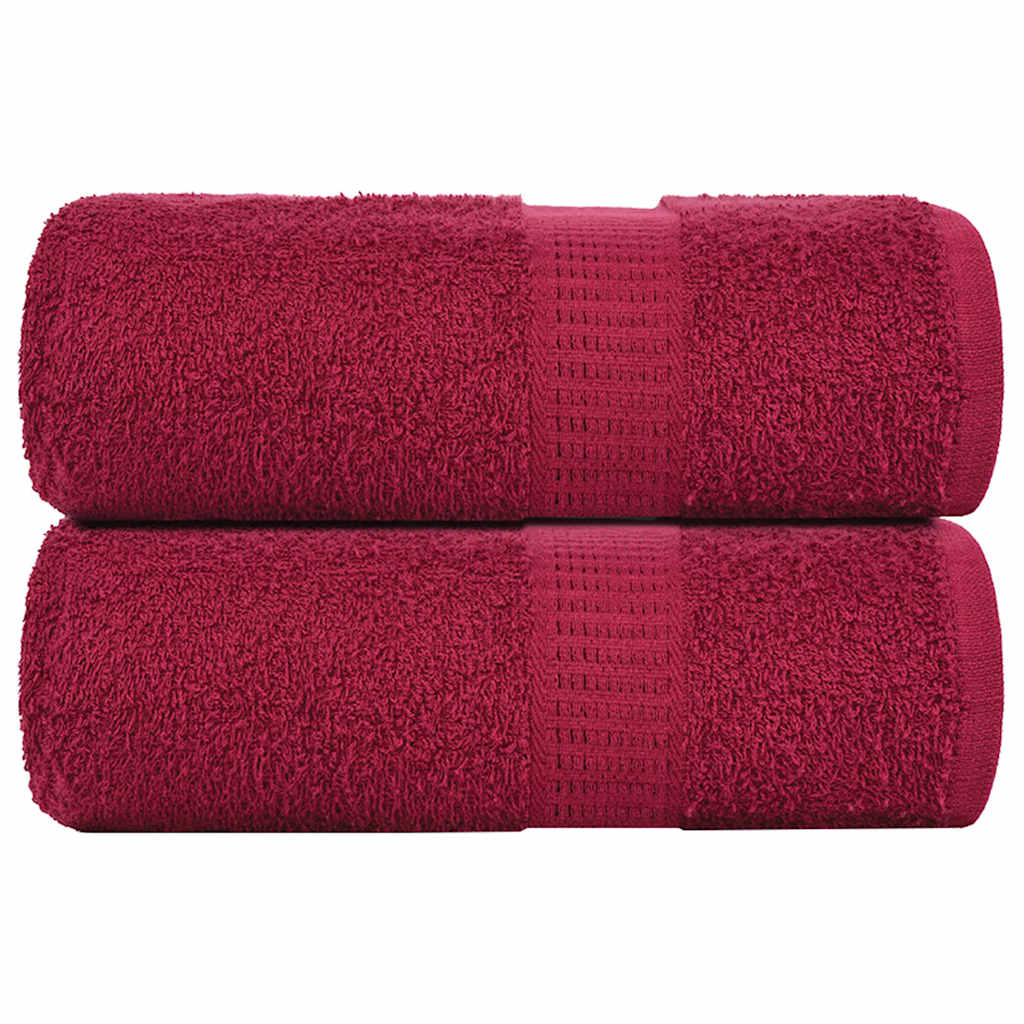 vidaXL Ručníky FROGN 2 ks bordó 30x30 cm 360 g/m²