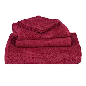 Ručníky FROGN 2 ks bordó 30x30 cm 360 g/m² - obrázek 4