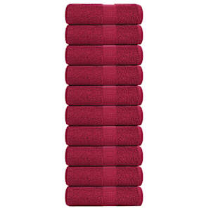 Pralne brisače FROGN 10 kosov bordo 30x30 cm 360 g/m²