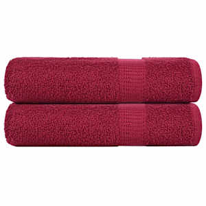 Brisače za roke FROGN 2 kosa bordo 50x100 cm 360 g/m²