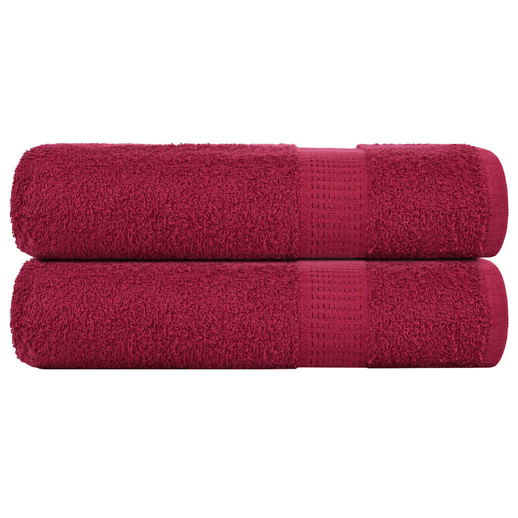 vidaXL osušky FROGN 2 ks Bordeaux 70x140 cm 360 gsm