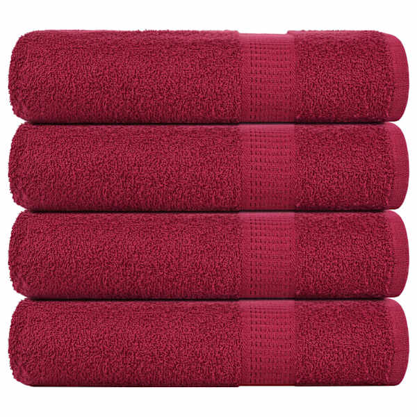 vidaXL du&scaron;ir&auml;tikud FROGN 4 tk, bordoopunane, 70x140 cm, 360 g/m&sup2;