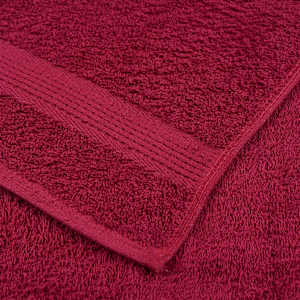 Ručníky FROGN 10 ks bordó 100x150 cm 360 g/m² - obrázek 6