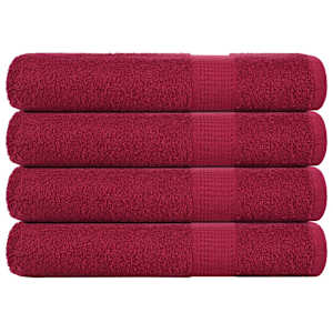 Brisače FROGN 4 kosi bordo 100x200 cm 360 g/m²