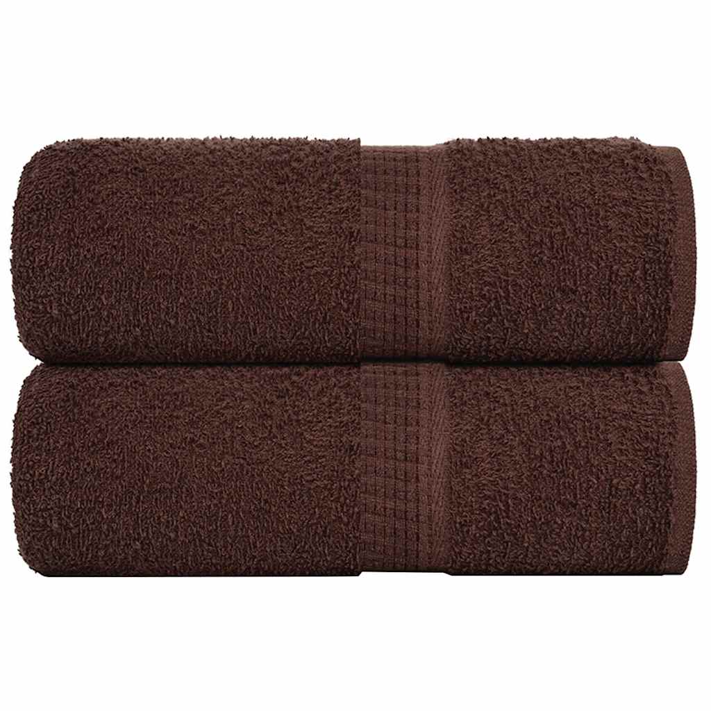 vidaXL Ručníky FROGN 2 ks hnědé 30x30 cm 360 g/m²
