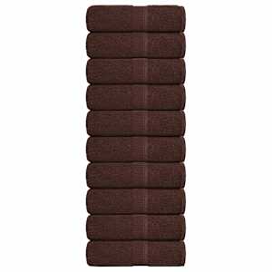 Pralne brisače FROGN 10 kosov rjave 30x30 cm 360 g/m²
