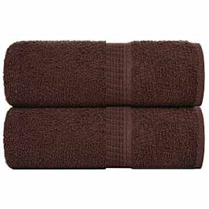 Brisače za goste FROGN 2 kosa rjave 30x50 cm 360 g/m²