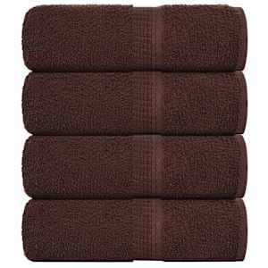 Brisače za goste FROGN 4 kosi rjave 30x50 cm 360 g/m²